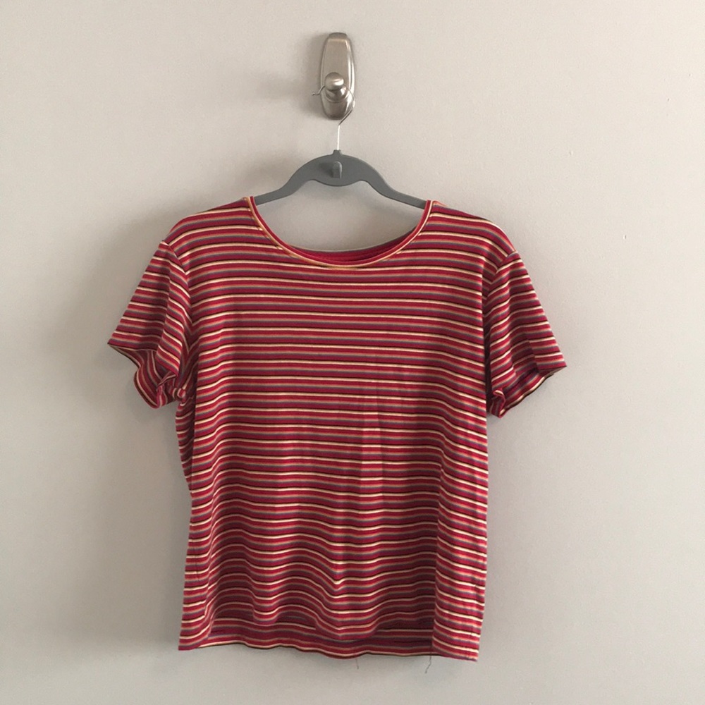 Rainbow striped shirt